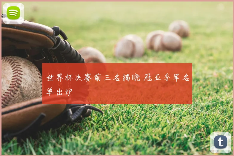 世界杯决赛前三名揭晓 冠亚季军名单出炉