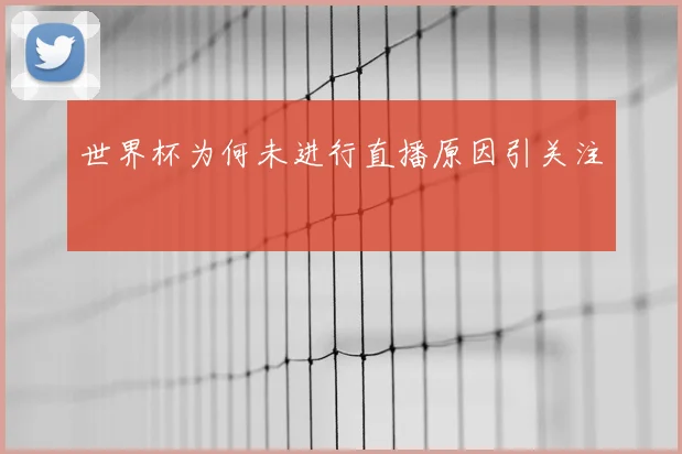 世界杯为何未进行直播原因引关注